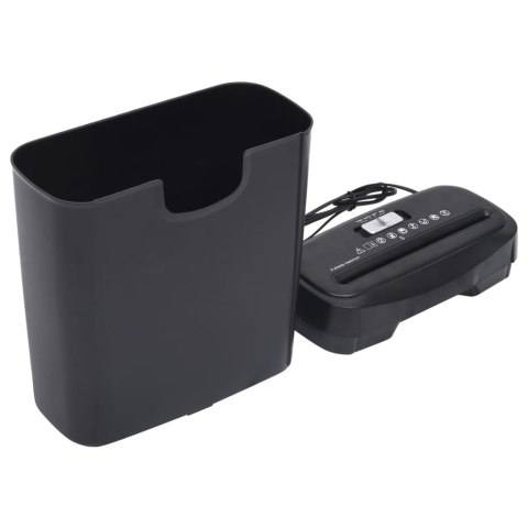 NISZCZARKA DO PAPIERU NA 6 ARKUSZY CIĘCIE W PASKI CZARNA