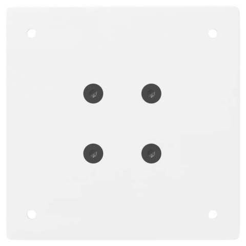 NOGI DO STOŁU KONSOLOWEGO 4 SZT. BIAŁE 72CM STALOWE