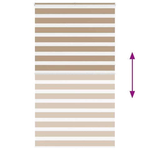 VidaXL Roleta zebra, 125x230 cm, szerokość tkaniny 120,9 cm, poliester