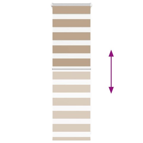 VidaXL Roleta zebra, 45x100 cm, szerokość tkaniny 40,9 cm, poliester