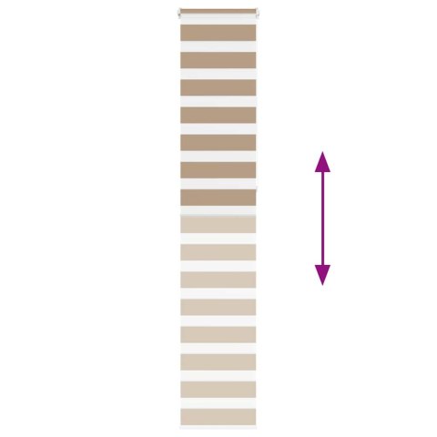 VidaXL Roleta zebra, 50x230 cm, szerokość tkaniny 45,9 cm, poliester