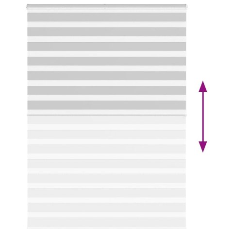 ROLETA ZEBRA JASNOSZARA SZEROKOŚĆ TKANINY 150,9CM POLIESTER