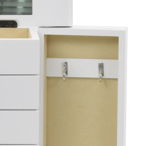 TOALETKA KOSMETYCZNA LUSTRO SZAFKA NA BIŻUTERIĘ