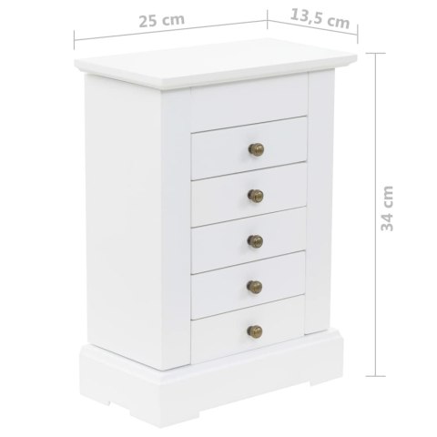 TOALETKA KOSMETYCZNA LUSTRO SZAFKA NA BIŻUTERIĘ