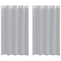 ZASŁONY Z ZASŁONAMI 2 PCS CIEMNY SZARY 140X 175CM POLIESTER