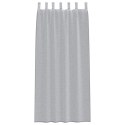 ZASŁONY Z ZASŁONAMI 2 PCS CIEMNY SZARY 140X 245CM POLIESTER