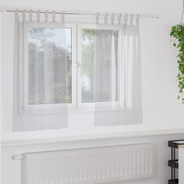 VidaXL Zasłony z zasłonami 2 pcs Jasny szary 140 x 140 cm Poliester