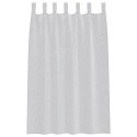ZASŁONY Z ZASŁONAMI 2 PCS JASNY SZARY 140X 175CM POLIESTER