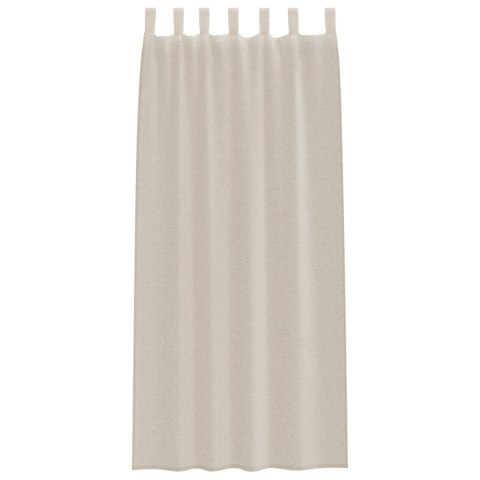 ZASŁONY Z ZASŁONAMI 2 PCS PIASEK 140X 225CM POLIESTER