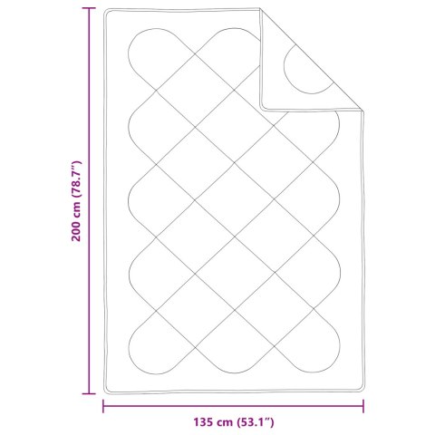 KOŁDRA BIAŁA 135X200CM MIKROFIBRA