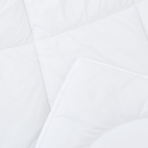KOŁDRA BIAŁA 140X220CM MIKROFIBRA