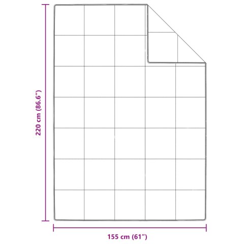 KOŁDRA BIAŁA 155X220CM PUCH