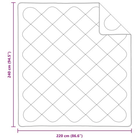 KOŁDRA BIAŁA 240X220CM MIKROFIBRA