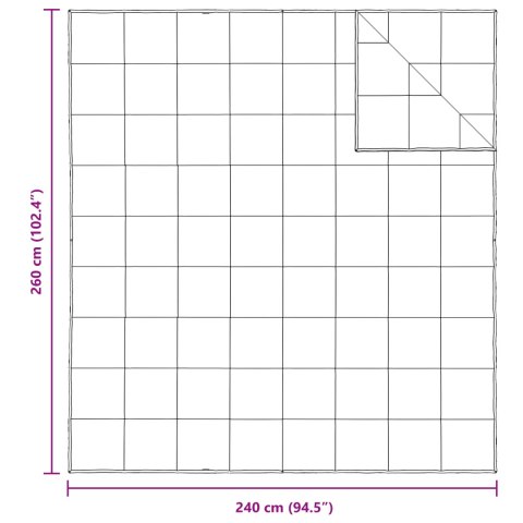 KOŁDRY I KOCYKI BIAŁY 240X 260CM PUCH