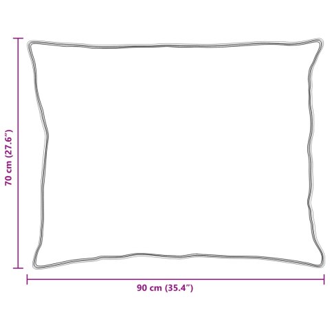 VidaXL Poduszki 2 pcs Biały 70 x 90 cm 130gsm 100% bawełna
