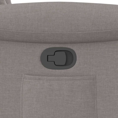 FOTEL ROZKŁADANY KOLOR TAUPE OBITY TKANINĄ