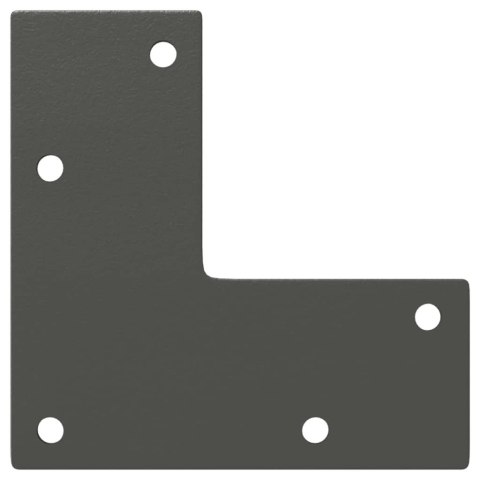 NOGI DO STOLIKA KAWOWEGO W KSZTAŁCIE STOŻKA 4 SZT. ANTRACYT 30-31CM STAL