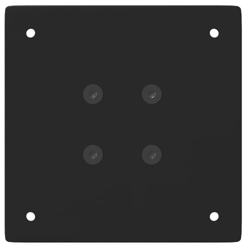 NOGI DO STOŁU BAROWEGO 4 SZT. CZARNE 100-102CM STALOWE