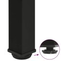 NOGI DO STOŁU BAROWEGO 4 SZT. CZARNE 100-102CM STALOWE