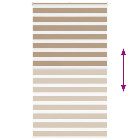 VidaXL Roleta zebra, 130x230 cm, szerokość tkaniny 125,9 cm, poliester