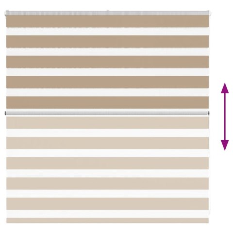 VidaXL Roleta zebra, 140x100 cm, szerokość tkaniny 135,9 cm, poliester