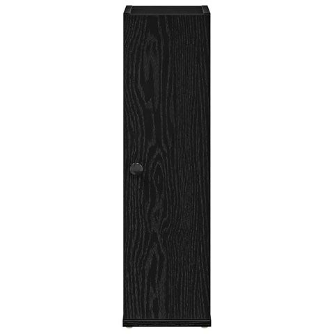 SZAFKA ŁAZIENKOWA Z UCHWYTY NA ROLKI CZARNY 20,5X22X72CM