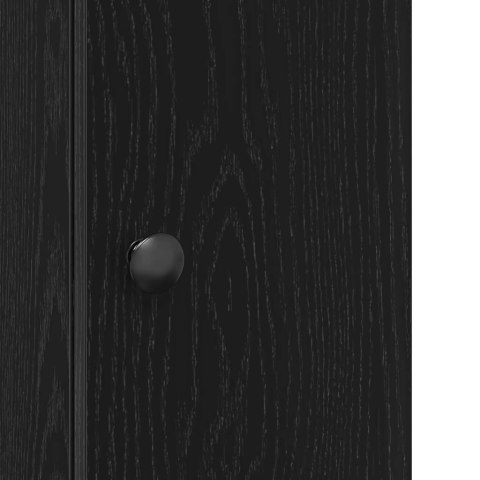 SZAFKA ŁAZIENKOWA Z UCHWYTY NA ROLKI CZARNY 20,5X22X72CM