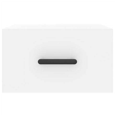 WISZĄCE SZAFKI NOCNE 2 SZT. BIAŁE 35X35X20CM