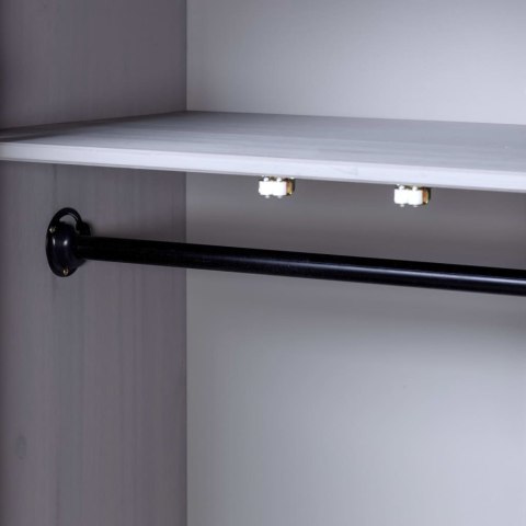 SZAFA SZARA 80X50X171,5CM LITA SOSNA SERIA PANAMA