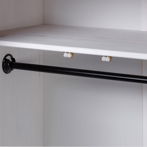 SZAFA TRZYDRZWIOWA BIAŁA 118X50X171,5CM SOSNA SERIA PANAMA