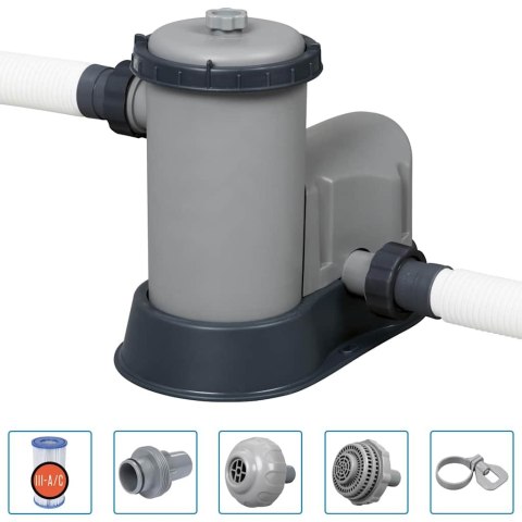 BESTWAY BASEN POWER STEEL Z AKCESORIAMI PROSTOKĄTNY 549X274X122CM