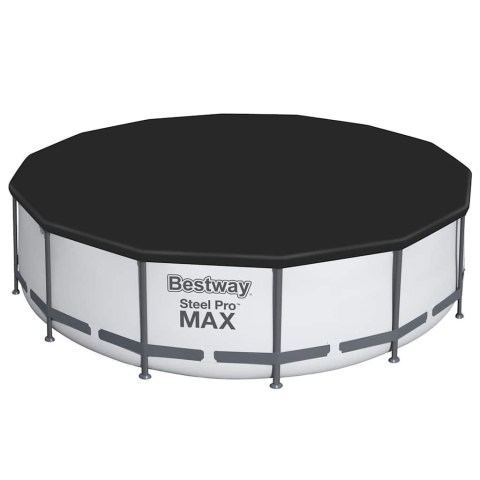BESTWAY BASEN OGRODOWY STEEL PRO MAX Z AKCESORIAMI OKRĄGŁY 396X122CM