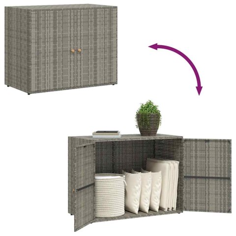 SZAFKA OGRODOWA SZARA 100X55,5X80CM RATTAN PE