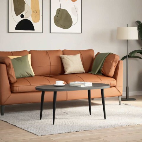 NOGI DO STOLIKA KAWOWEGO W KSZTAŁCIE STOŻKA 4 SZT. CZARNE 30-31CM STALOWE