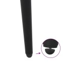 NOGI DO STOLIKA KAWOWEGO W KSZTAŁCIE STOŻKA 4 SZT. CZARNE 30-31CM STALOWE
