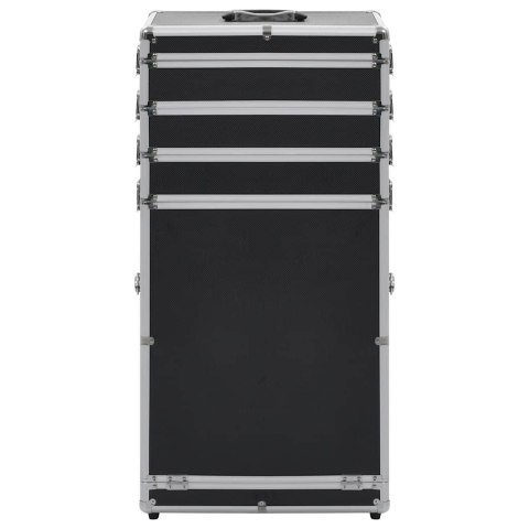 WÓZEK NA AKCESORIA DO MAKIJAŻU ALUMINIOWY CZARNY