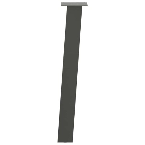 NOGI DO STOŁU KONSOLOWEGO 4 SZT. ANTRACYT 72CM STAL