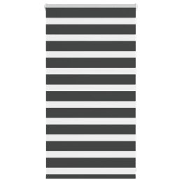 ROLETA ZEBRA CZARNA SZEROKOŚĆ TKANINY 85,9CM POLIESTER