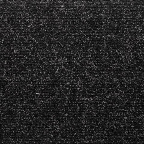 NAKŁADKI NA SCHODY 10 SZT. CZARNE 65X21X4CM