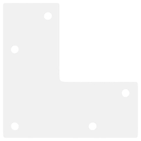 NOGI DO STOLIKA KAWOWEGO W KSZTAŁCIE STOŻKA 4 SZT. BIAŁE 42-43CM STALOWE