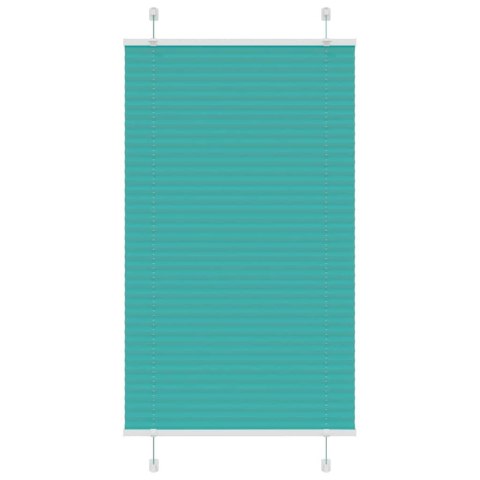 VidaXL Roleta plisowana Zielony Benzyna 70x100 cm Szerokość tkaniny