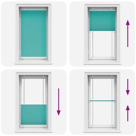 VidaXL Roleta plisowana Zielony Benzyna 70x100 cm Szerokość tkaniny