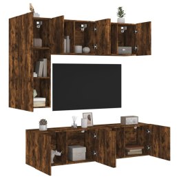 5-CZ. ZESTAW MEBLI TV PRZYDYMIONY DĄB