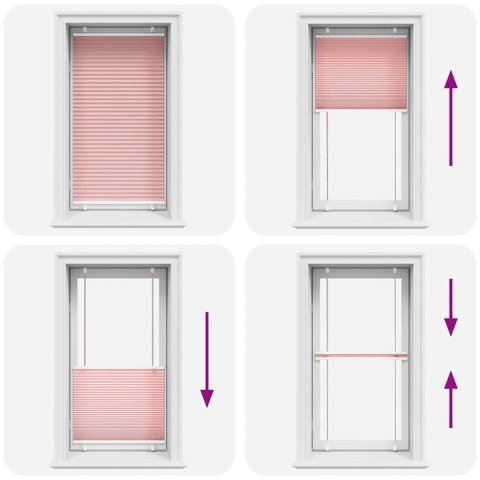 ROLETA PLISOWANA RÓŻOWA 80X150CM SZEROKOŚĆ TKANINY 79,4CM