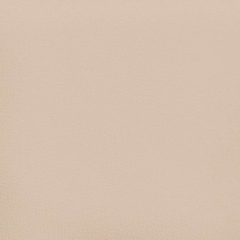 VidaXL Materac kieszeniowy dla dzieci, cappuccino, 80x160 cm, ekoskóra