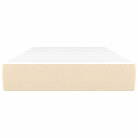 VidaXL Materac kieszeniowy dla dzieci, kremowy, 80x160 cm, tkanina