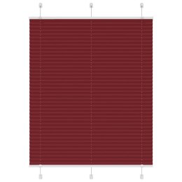 VidaXL Roleta plisowana Bordowy Czerwony 110x100 cm Szerokość tkaniny