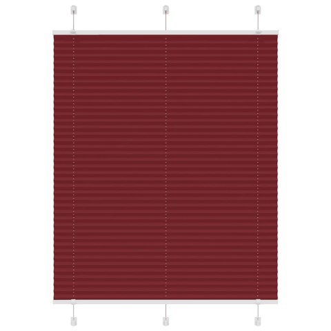 VidaXL Roleta plisowana Bordowy Czerwony 110x100 cm Szerokość tkaniny