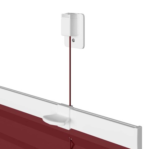 ROLETA PLISOWANA BORDOWY CZERWONY 60X200CM SZEROKOŚĆ TKANINY