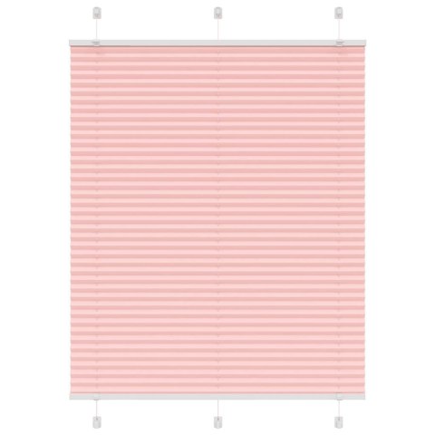 VidaXL Roleta plisowana różowa 110x150 cm Szerokość tkaniny 109,4 cm